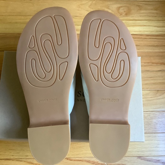 Gentle Souls River Platform Slide Sandal Stone Leather SZ 9.5 - Picture 11 of 14